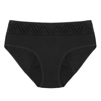 Thinx Thinx Hiphugger Period Underwear | Menstrual Underwear for Women (Black, M)