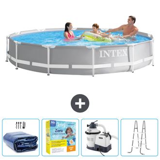 Intex Piscina Prism Frame Redonda - 366x76 Cm - 7-piezas Scb71