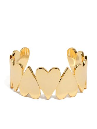 Bimba & Lola heart-shaped bracelet - women - Brass/Enamel - One Size - Gold
