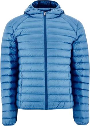 Jott Lichtgewicht Getailleerde Jas met Capuchon Nico - Heren - Winterjassen - Blauw - L - Leer - Jassen