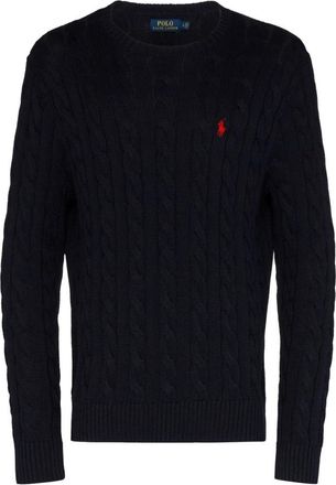 Polo Ralph Lauren Blauwe Sweater Casual Stijl - Heren - Ronde hals truien - Blauw - 2XL - Truien & Vesten