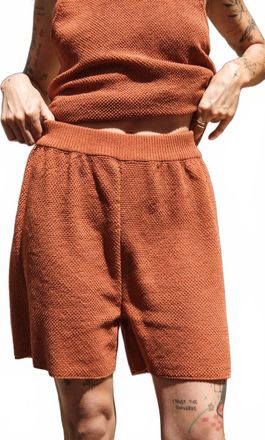 L'Envers Billie Knitted Short In Earth Red