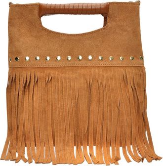 Luisa Vannini Brown Rundleer Tas