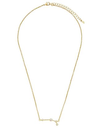 Sterling Forever 14K CZ When Stars Align Constellation Necklace