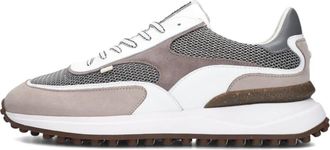 Floris Van Bommel Schoenen, Heren, Beige, 43 1/3 EU, Leer, Heren Sneakers Sfm-10207