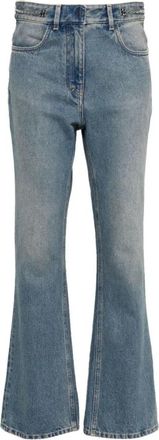 Givenchy Bootcut Jeans met Kettingdetails - Dames - Cropped Jeans - Blauw - W29 - Katoen - Jeans