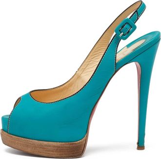Christian Louboutin Sandali in pelle 160mm - Blu