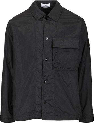 Stone Island Overshirt In Lightweight Recycled Nylon Reps