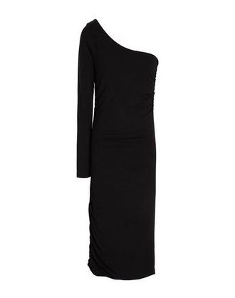 8 by YOOX VISCOSE ONE-SHOULDER GATHERED MAXI DRESS