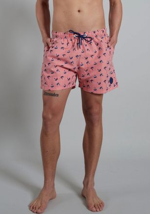 Ceceba Badeshorts CECEBA, Herren, Gr. 8 (XXL), N-Gr, rot, Obermaterial: 100% Polyester. Innenslip: 100% Polyester, gemustert, gestreift, l&auml;ngsgestreift, Bade