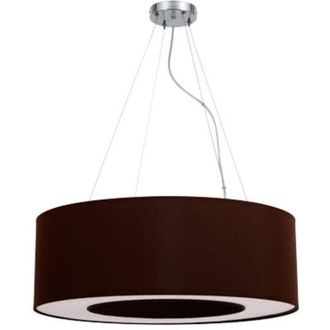 Fabrilamp Colgante Peq. Haiti 4xe27 Cromo/marron Regx50x50 Cm