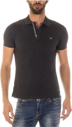 Armani Jeans Grijs Donkere Slim Fit Jeans - Heren - Polos - Grijs - XS - Katoen - Tops