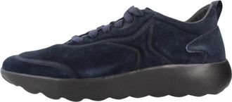 Geox U Xtors - Heren - Sneakers - Blauw - 42 EU - Leer - Schoenen