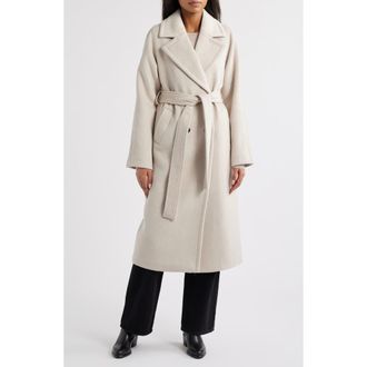 Bernardo Tie Waist Coat in Dove at Nordstrom Rack, Size Xx-Large