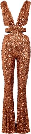 Aniye By Sequin Jumpsuit - Dames - Jumpsuits - Bruin - M - Pailletten - Jumpsuits & Playsuits