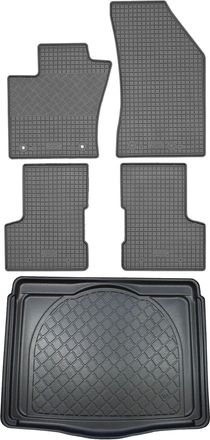 OEM Juego De Alfombrillas De Goma Para Jeep Renegade Suv (5 Puertas) De Septiembre De 2014 A Junio De 2018: Alfombrilla Para Coche + Alfombrilla Para Male