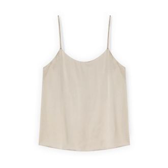 Motivi Sleeveless Tops - Dames - Tops zonder mouwen - Wit - XS - Satijn - Tops