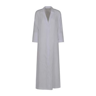 PESERICO Peserico, Shirt Dresses, female, White, Size: M Tela di lino leggera tinto pezza