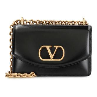 Valentino Garavani Shoulder Bags, female, Black, ONE SIZE, Vain Small Shoulder Bag