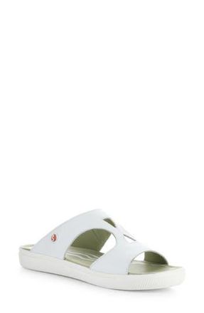Softinos Inbe Slide Sandal in 000 White Smooth Lea at Nordstrom Rack, Size 10-10.5Us / 41Eu