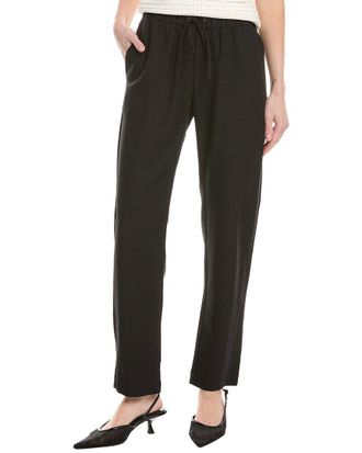 Enza Costa Twill Easy Linen-Blend Pant