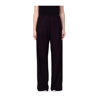 Liviana Conti Wijde broek - Dames - Broeken - Paars - Maat: S