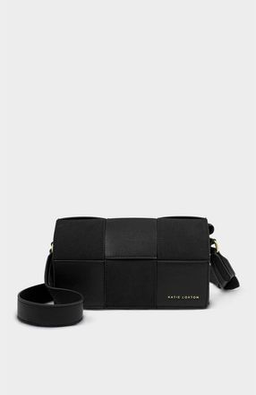 Katie Loxton Taya Crossbody Bag in Black /Black Suedette at Nordstrom