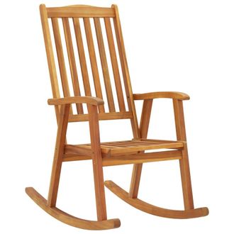 vidaXL Vidaxl - Mecedora De Madera Maciza De Acacia