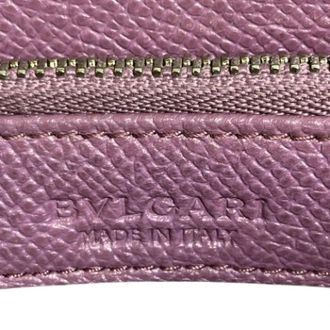 Bulgari Pre-owned Wallets, female, Purple, Size: ONE SIZE Pre-owned Vintage Long Wallet