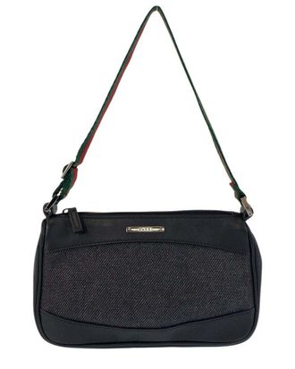Gucci Black Canvas & Leather Accessory Pouch (Authentic Pre-Loved)