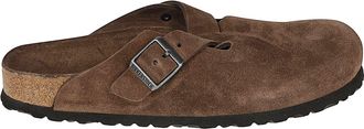 Birkenstock Boston SBF Suede Slip-On Sandals