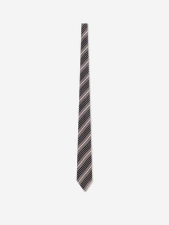 Saint Laurent Silk Stripe Tie