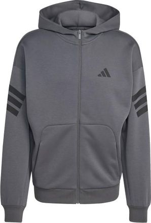 adidas Future Icons 3-Stripes Full Zip Sweat- & Trainingsjacke f&uuml;r Herren | grau