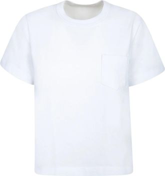 sacai Mujer, Camisetas, Blanco, Talla: S
