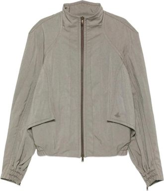 Vivienne Westwood Orb Plaque High-Neck Jacket - Heren - Zomerjassen - Grijs - M - Jassen
