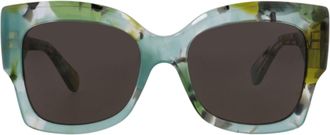 Chlo&eacute; Square-Frame Recycled Acetate Sunglasses