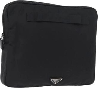 Prada Pre-owned Bags, female, Black, Size: ONE SIZE Pre-owned Vintage Nylon Bag