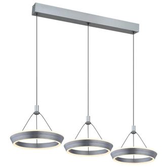 Netlighting Ferra Triple Ring Pendant Ceiling Light Grey Matt 3x LED 3000K