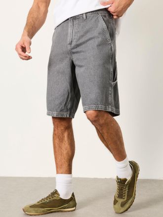 Fat Face FatFace Grey Denim Loose Fit Denim Shorts