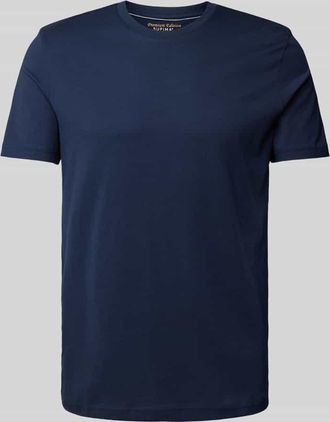 Christian Berg T-Shirt mit Rundhalsausschnitt in Dunkelblau, Größe 3XL