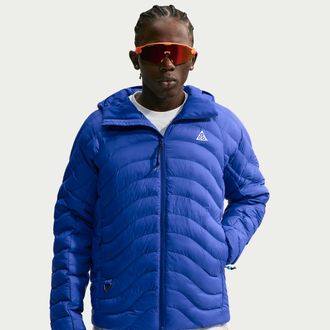Nike Mens Nike ACG Lava Flow Therma-FIT ADV Hooded Jacket in Blue | IR2244-417