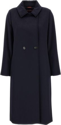 Max Mara Dark Blue Trench Coat