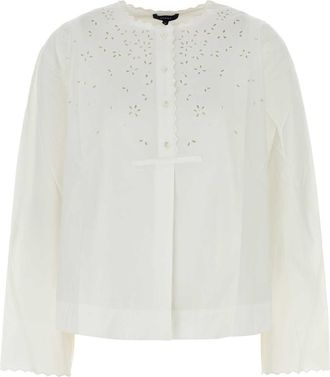 SOEUR White Poplin Destinee Blouse