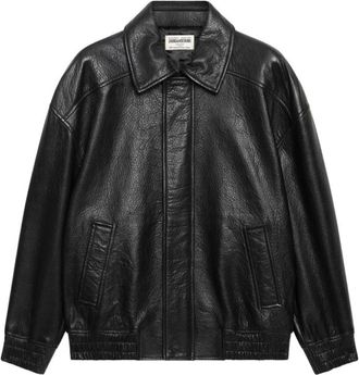 Zadig&Voltaire Loriand Leather Jacket - Jackets - Mujer - Negro - XS