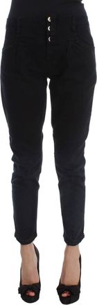 Costume National Cotton Slim Fit Cropped Womens Jeans