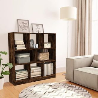 vidaXL Estanter&iacute;a Madera Contrachapada Roble Ahumado 97,5x29,5x100 Cm Vidaxl