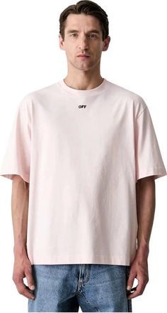Off-white Tops, Heren, Roze, L, Katoen, Paint Arrow Skate T-shirt