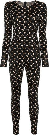 Marine Serre Blauwe Overall Jurk Chic Statement - Dames - Jumpsuits - Veelkleurig - M - Jumpsuits & Playsuits