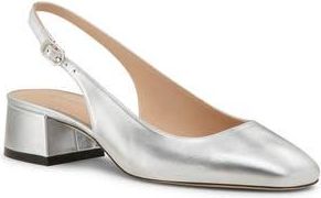 Stuart Weitzman Maeve Slingback Pump in Silver at Nordstrom Rack, Size 6