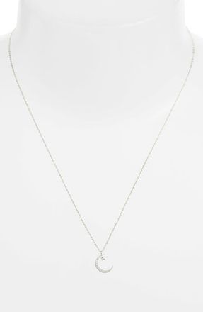 Estella Bartlett Smile Love Dream Moon & Star Pendant Necklace in Silver at Nordstrom